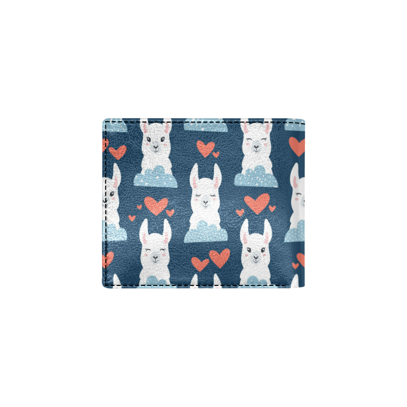 Alpaca Love Pattern Print Design 05 Men's ID Card Wallet