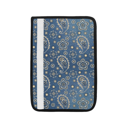 Jean Paisley Pattern Print Design 01 Car Seat Belt Cover
