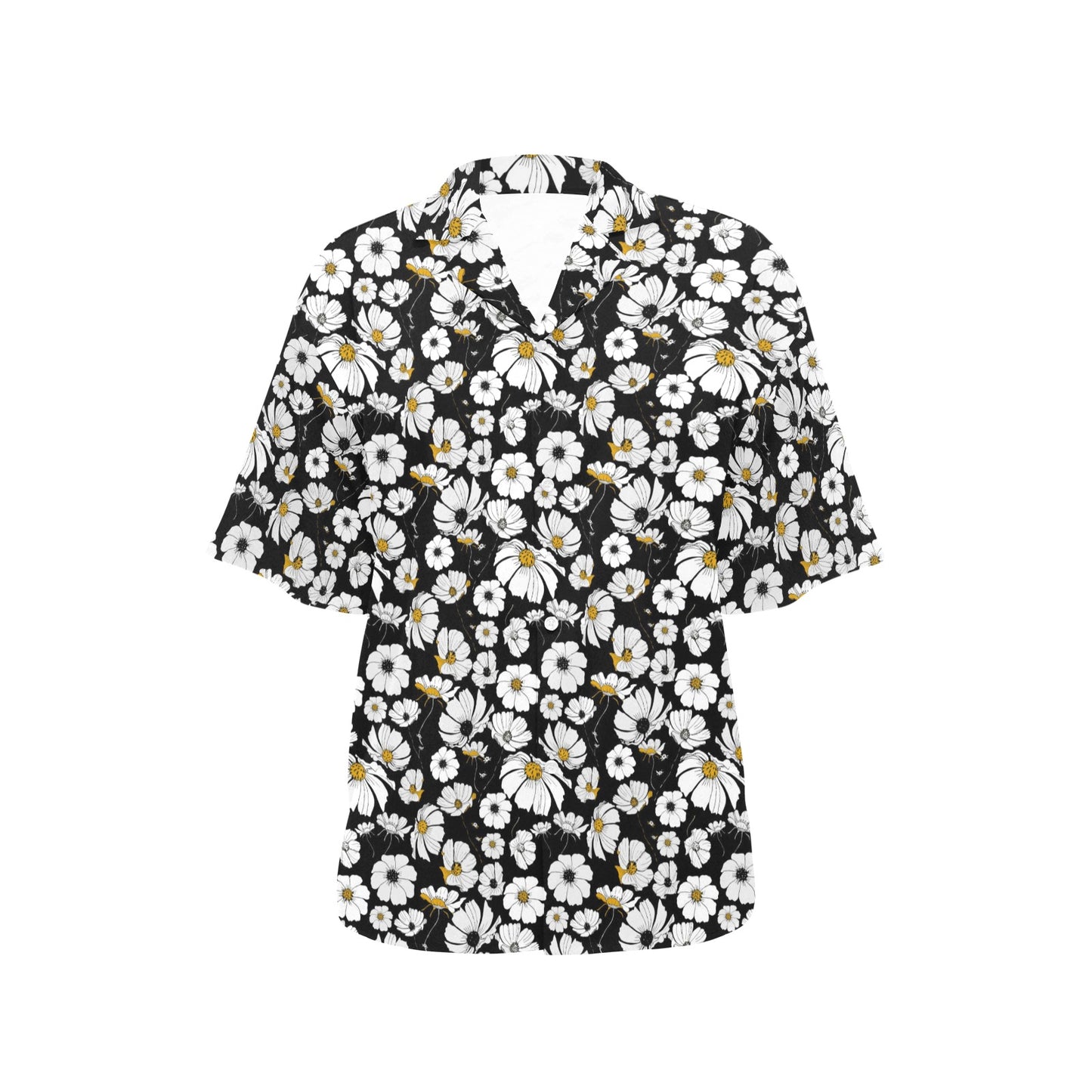 Daisy Pattern Print Design 02 Women's Hawaiian Shirt