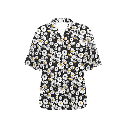Daisy Pattern Print Design 02 Women's Hawaiian Shirt