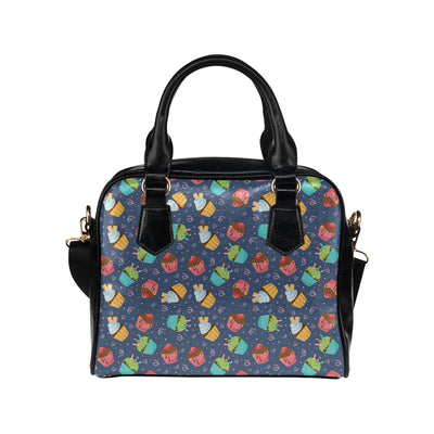 Cupcake Pattern Print Design 02 Shoulder Handbag