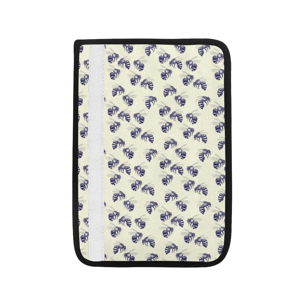 Bee Pattern Print Design 02 Car Seat Belt Cover