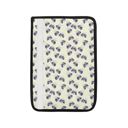 Bee Pattern Print Design 02 Car Seat Belt Cover