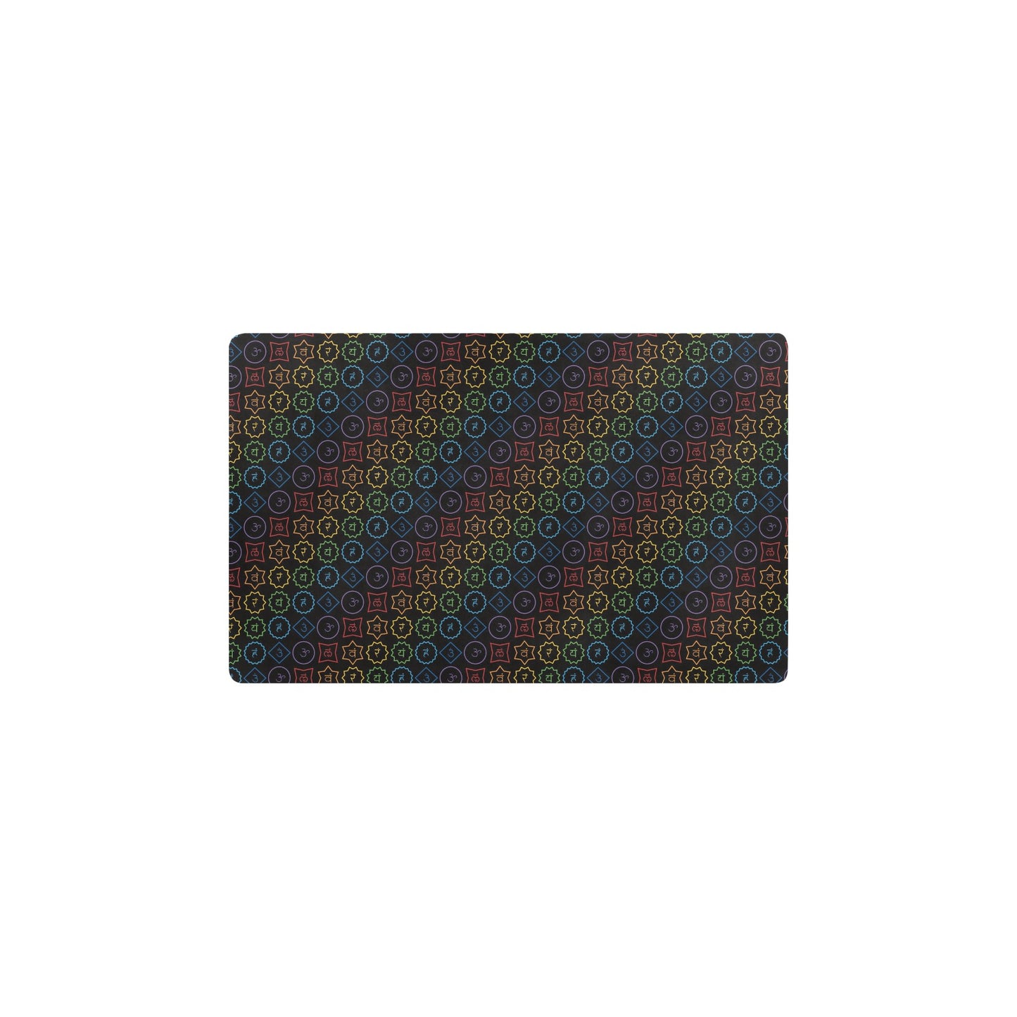 Chakra Colorful Symbol Pattern Kitchen Mat