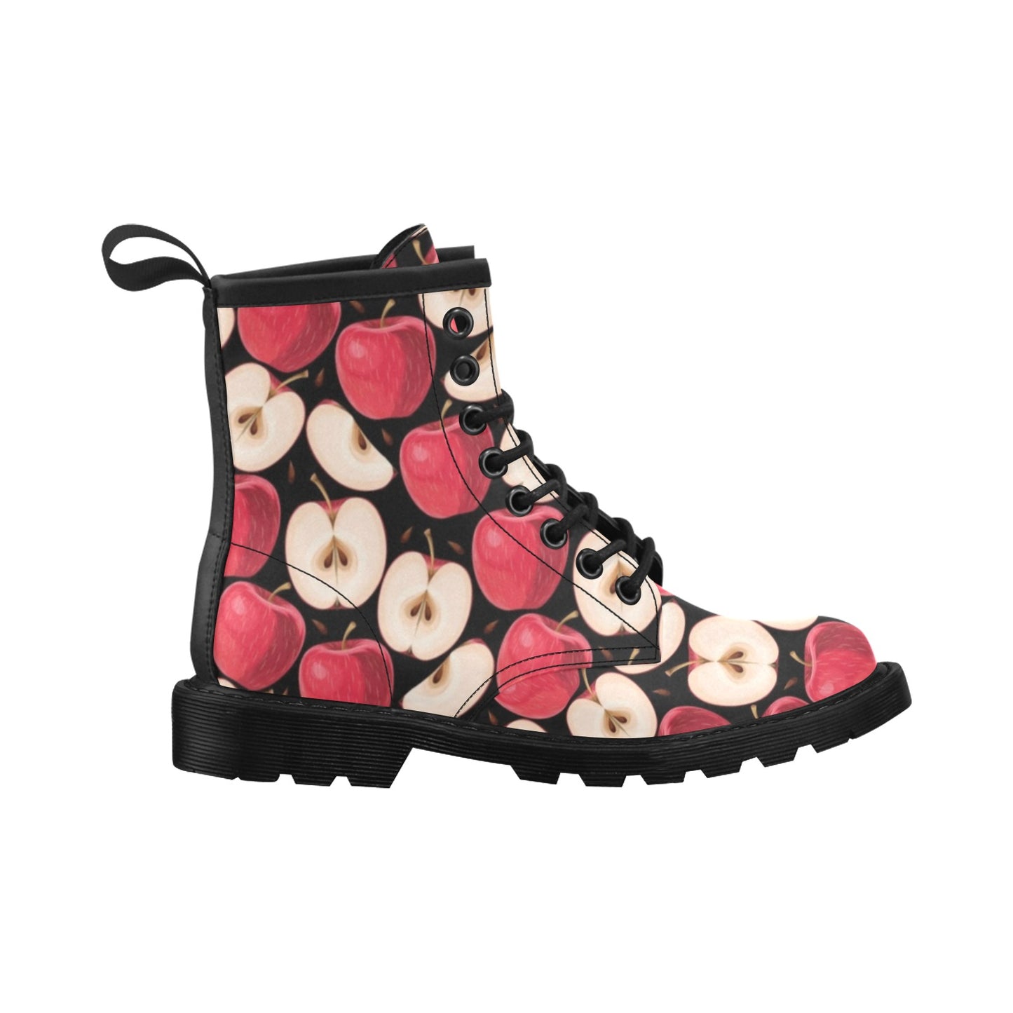 Apple Pattern Print Design AP02 Women's Boots