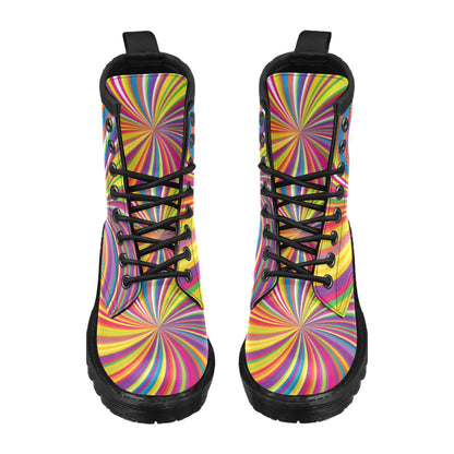 Vortex Print Design LKS301 Women's Boots