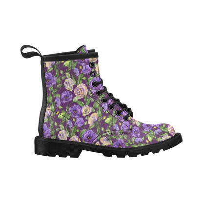 Lisianthus Pattern Print Design LT03 Women's Boots
