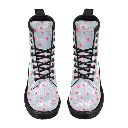 Orchid Pink Pattern Print Design OR01 Women's Boots