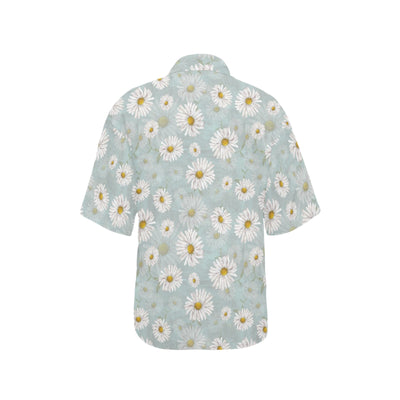 Daisy Pattern Print Design DS012 Women's Hawaiian Shirt