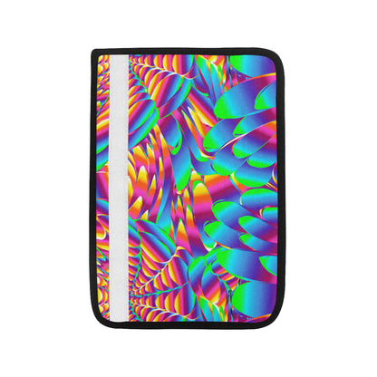 Psychedelic Trippy Pattern Car Seat Belt Cover