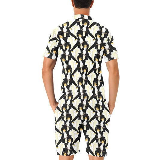 Cockatoo Print Design LKS402 Men's Romper