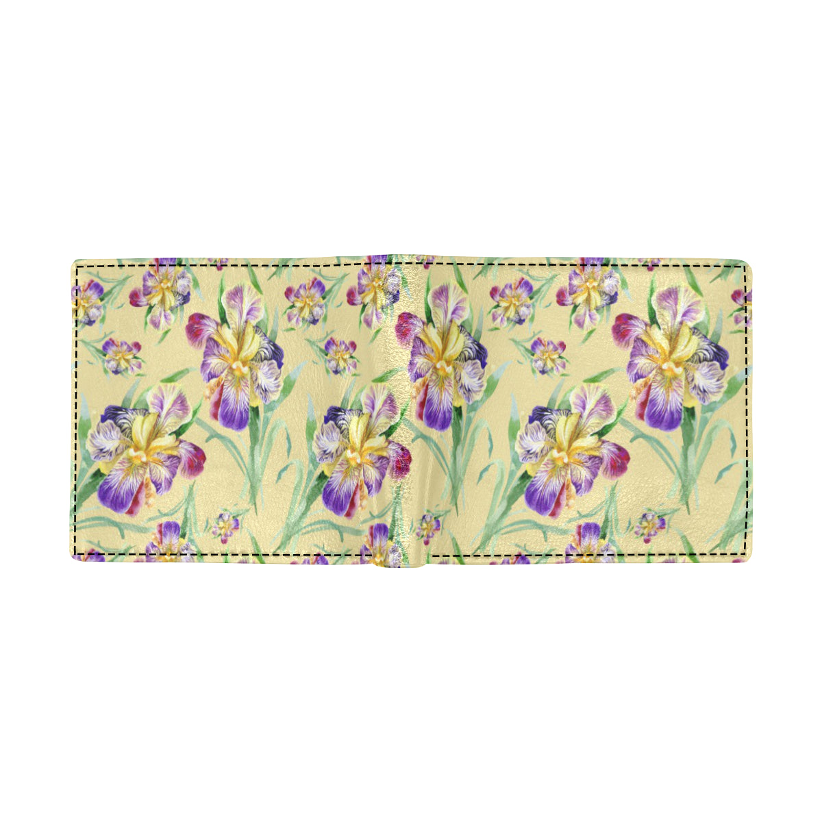 Iris Pattern Print Design IR06 Men's ID Card Wallet