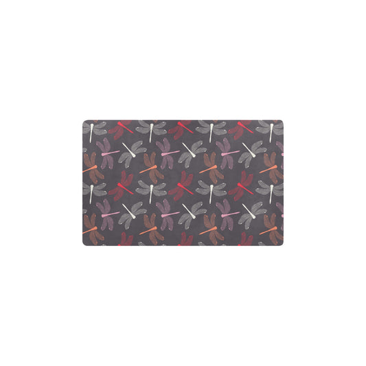 Dragonfly Pattern Print Design 01 Kitchen Mat