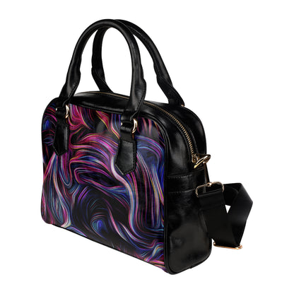 Liquid Pattern Print Design 01 Shoulder Handbag