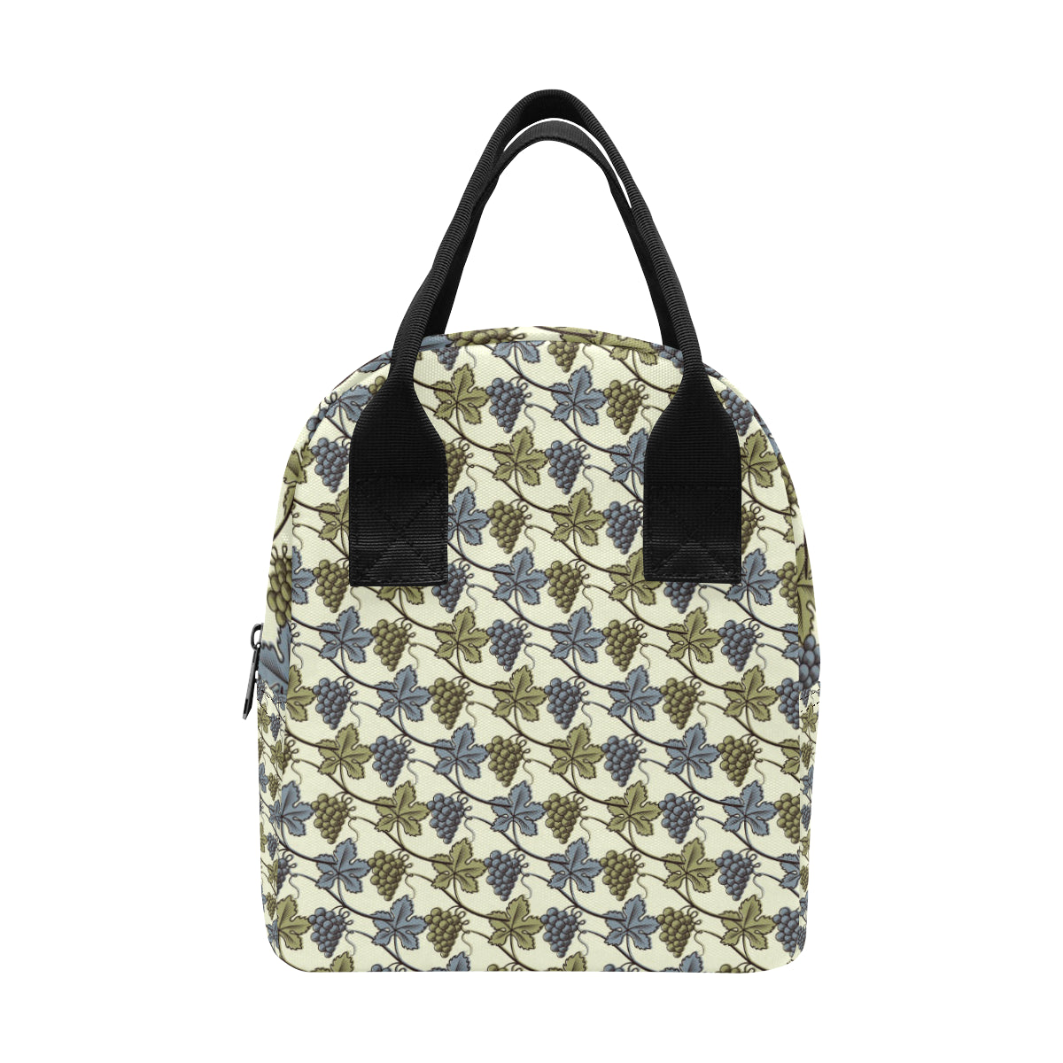 Grape Pattern Print Design GP03 Insulated Lunch Bag