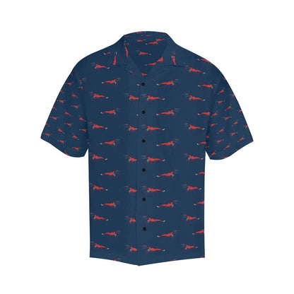 Shrimp Print Design LKS305 Men's Hawaiian Shirt