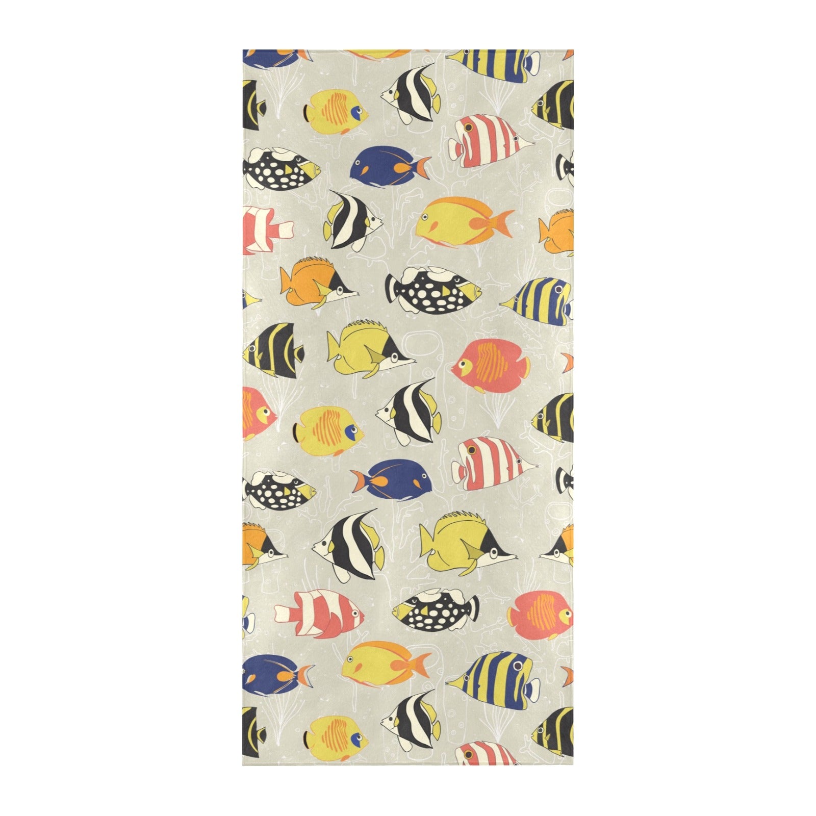 Angelfish Print Design LKS401 Beach Towel 32" x 71"