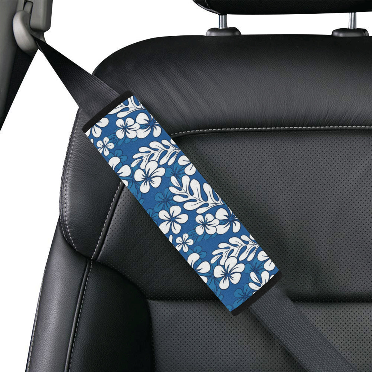 Plumeria Pattern Print Design PM015 Car Seat Belt Cover