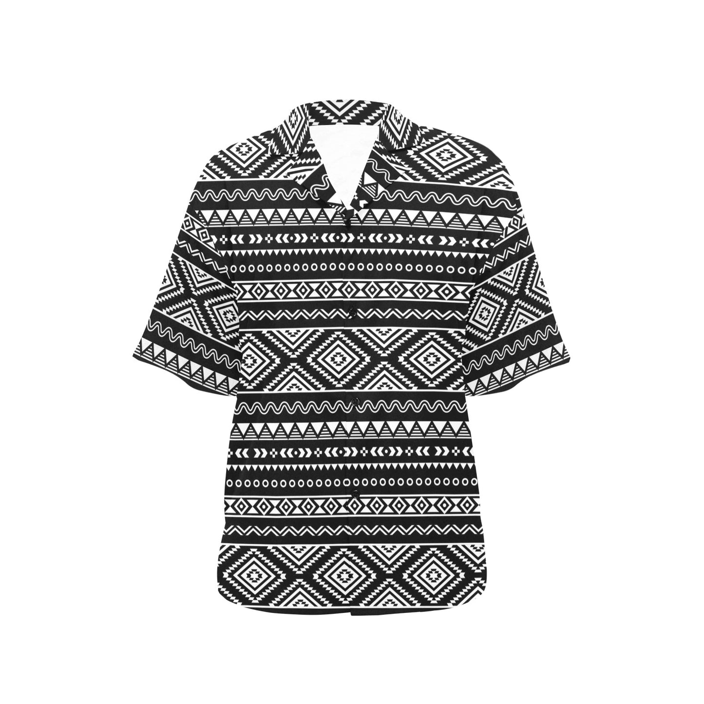 Tribal Pattern Print Design LKS301 Women's Hawaiian Shirt