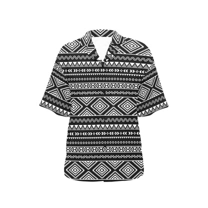 Tribal Pattern Print Design LKS301 Women's Hawaiian Shirt