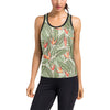 Bird Of Paradise Pattern Print Design BOP08 Women's Racerback Tank Top