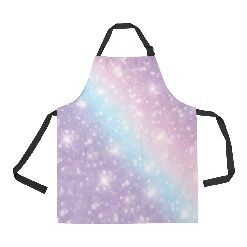 Cosmic Pastel Pattern Print Design 02 Apron with Pocket