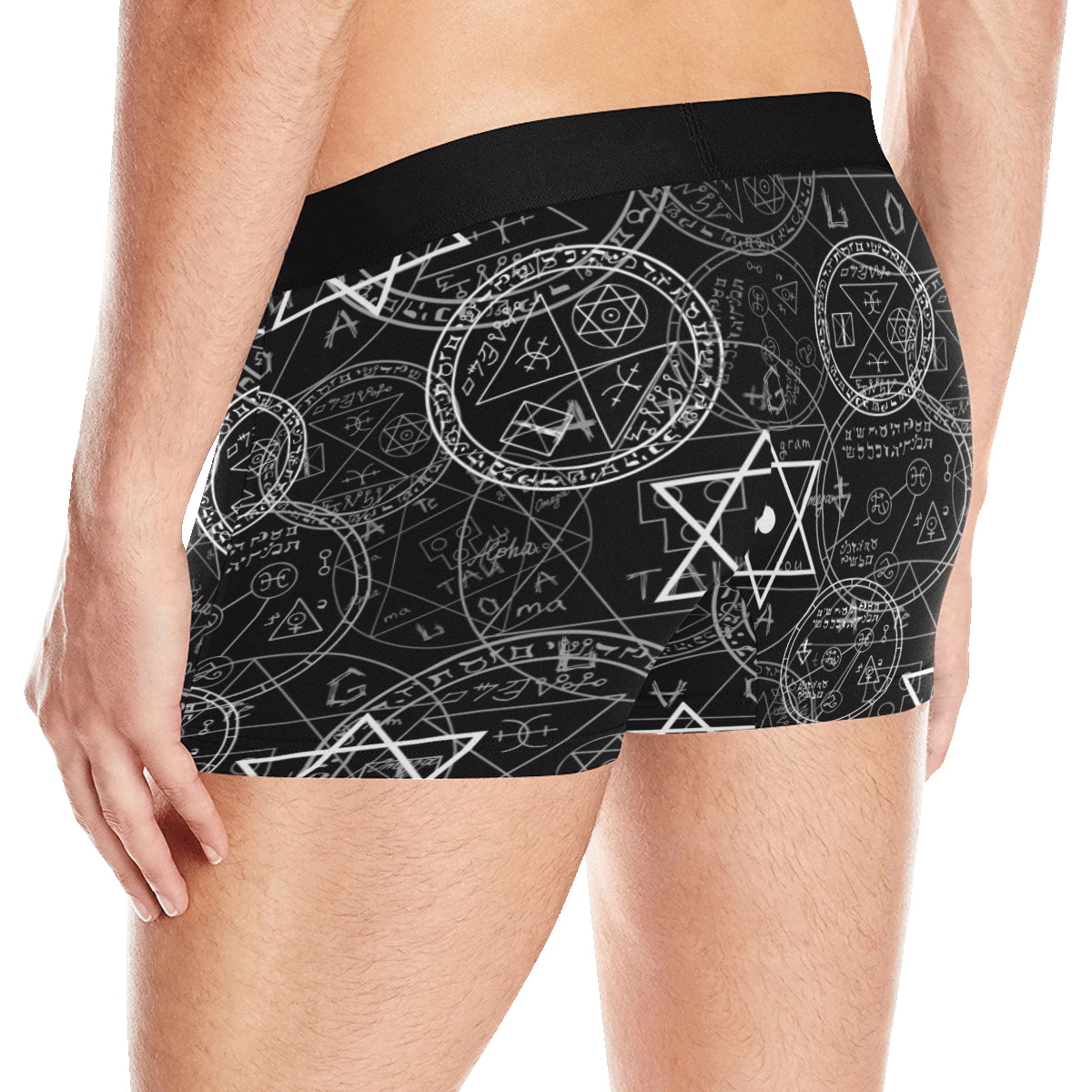 Pentagram Pattern Print Design A01 Men's Boxer Briefs