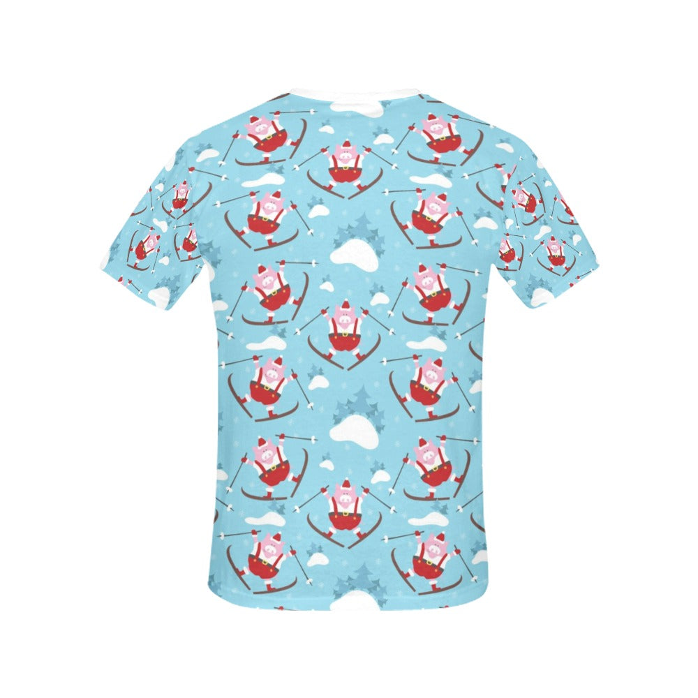 Ski Print Design LKS309 Women's  T-shirt