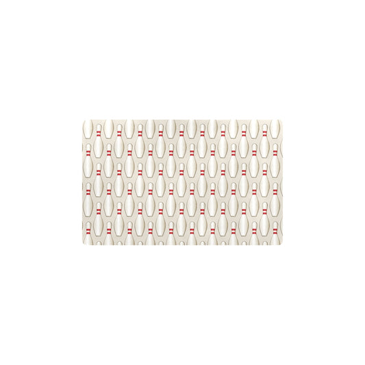 Bowling Pin Pattern Print Design 01 Kitchen Mat