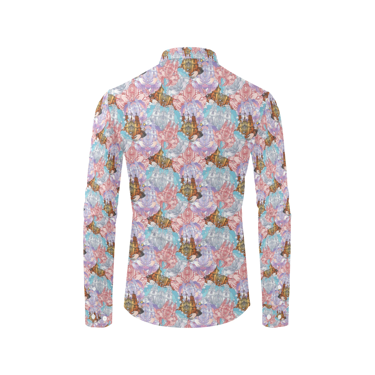 Christian Pattern Print Design 03 Men's Long Sleeve Shirt
