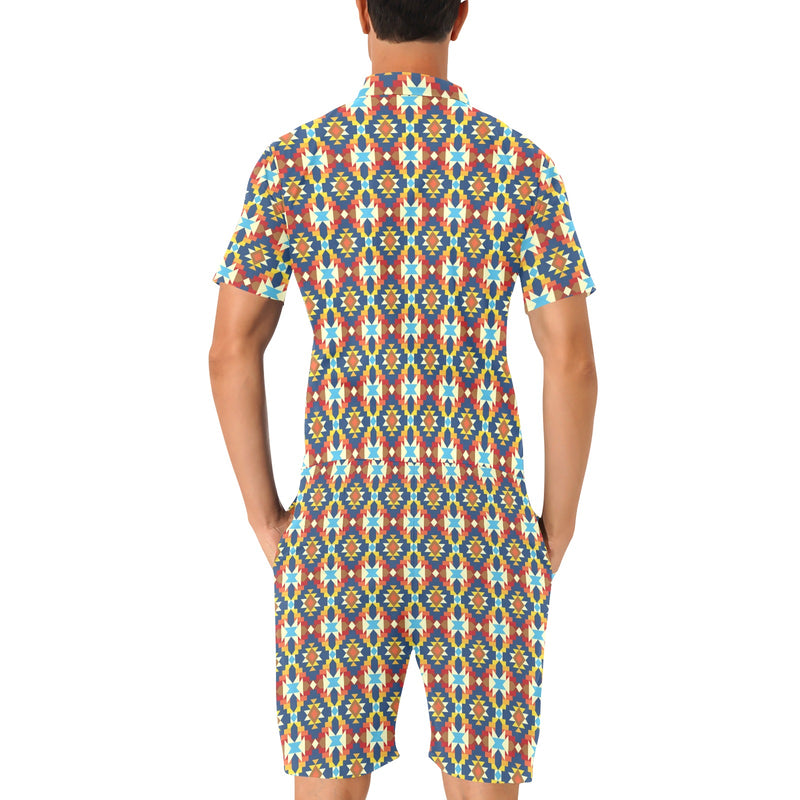 Aztec Pattern Print Design 01 Men's Romper