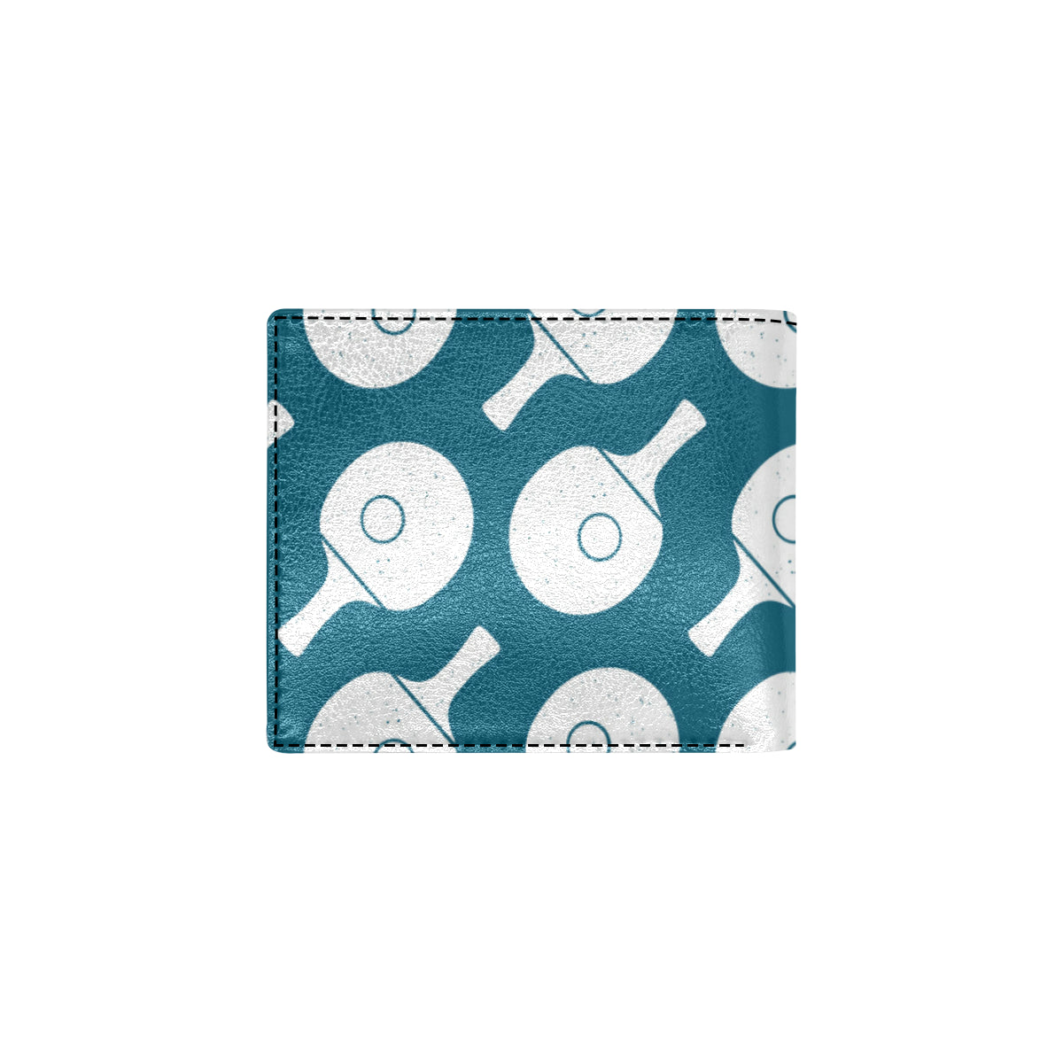 Ping Pong Pattern Print Design A02 Men's ID Card Wallet
