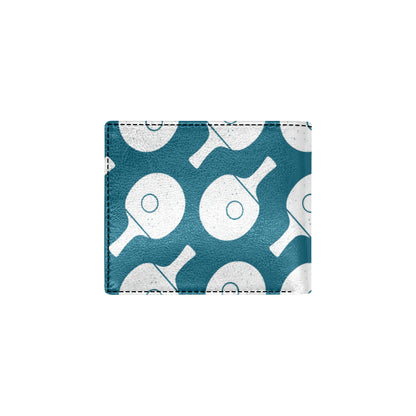 Ping Pong Pattern Print Design A02 Men's ID Card Wallet