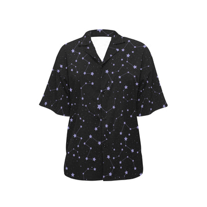 Star Print Design LKS303 Women's Hawaiian Shirt