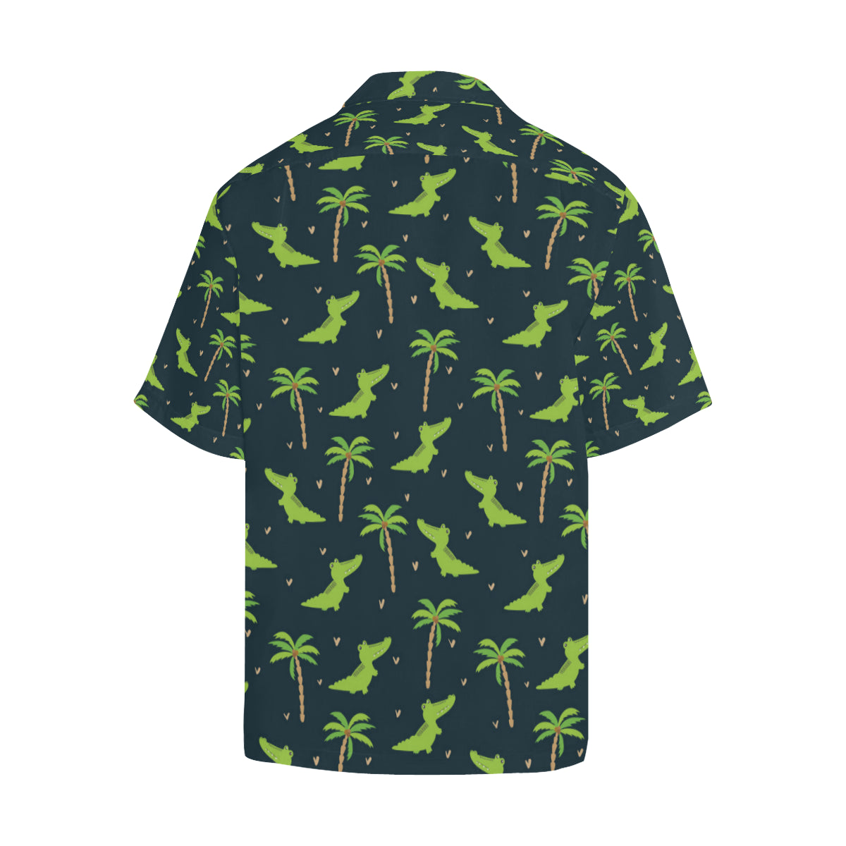 Alligator Pattern Print Design 02 Men's Hawaiian Shirt