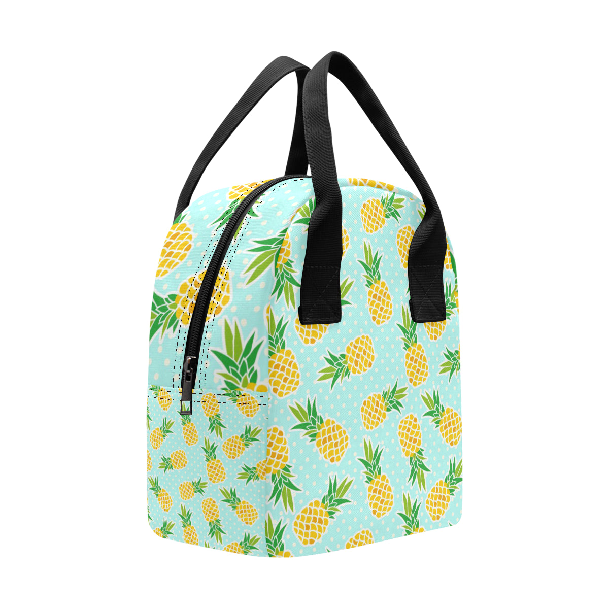 Pineapple Pattern Print Design PP01 Insulated Lunch Bag