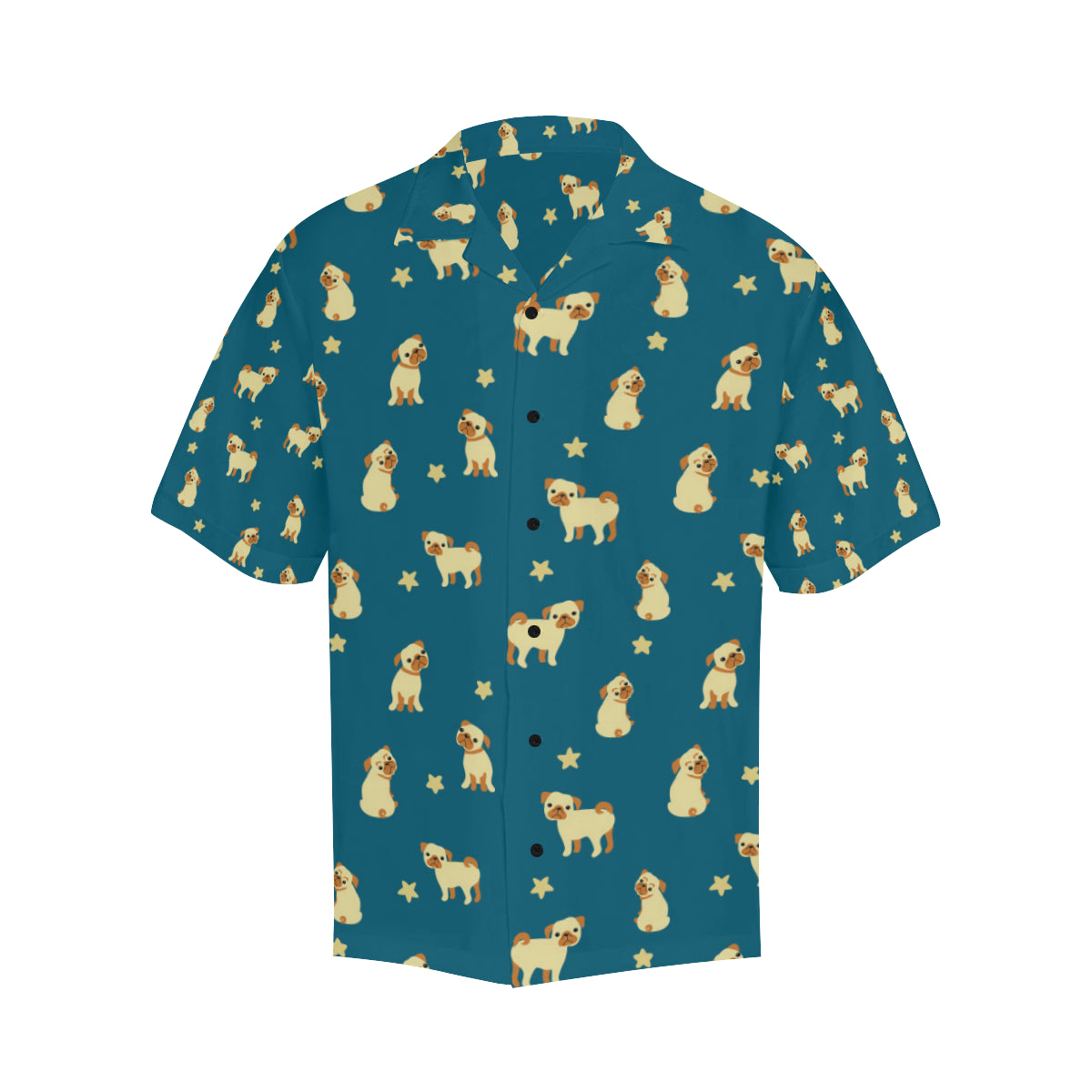 Pug Pattern Print Design A06 Men's Hawaiian Shirt