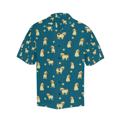 Pug Pattern Print Design A06 Men's Hawaiian Shirt