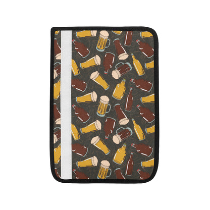 Beer Pattern Print Design 03 Car Seat Belt Cover