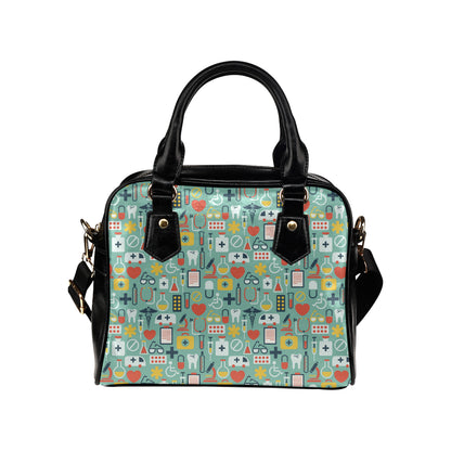 Medical Pattern Print Design 02 Shoulder Handbag