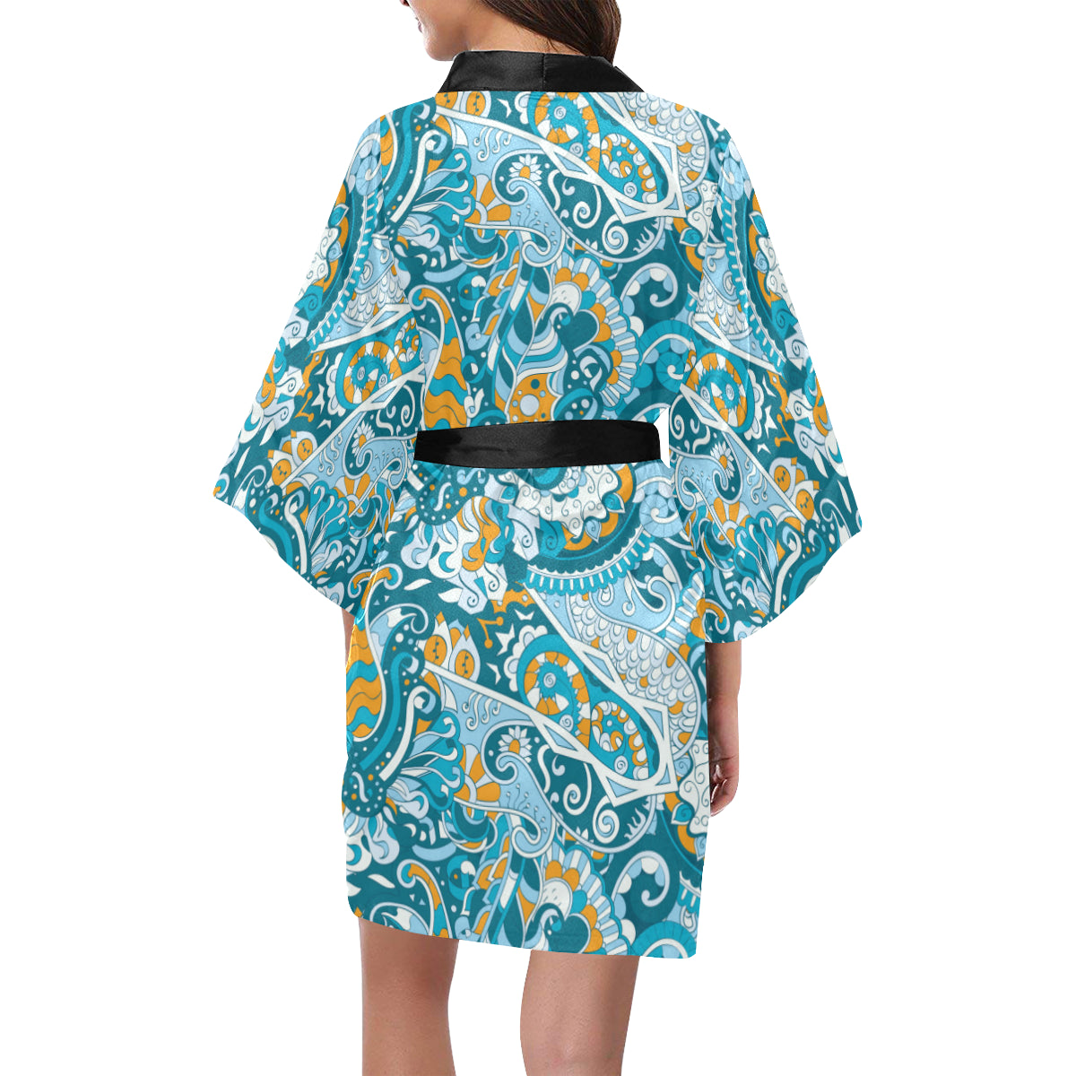 Pucci Pattern Print Design A03 Women's Short Kimono