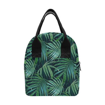 Tropical Flower Pattern Print Design TF011 Insulated Lunch Bag