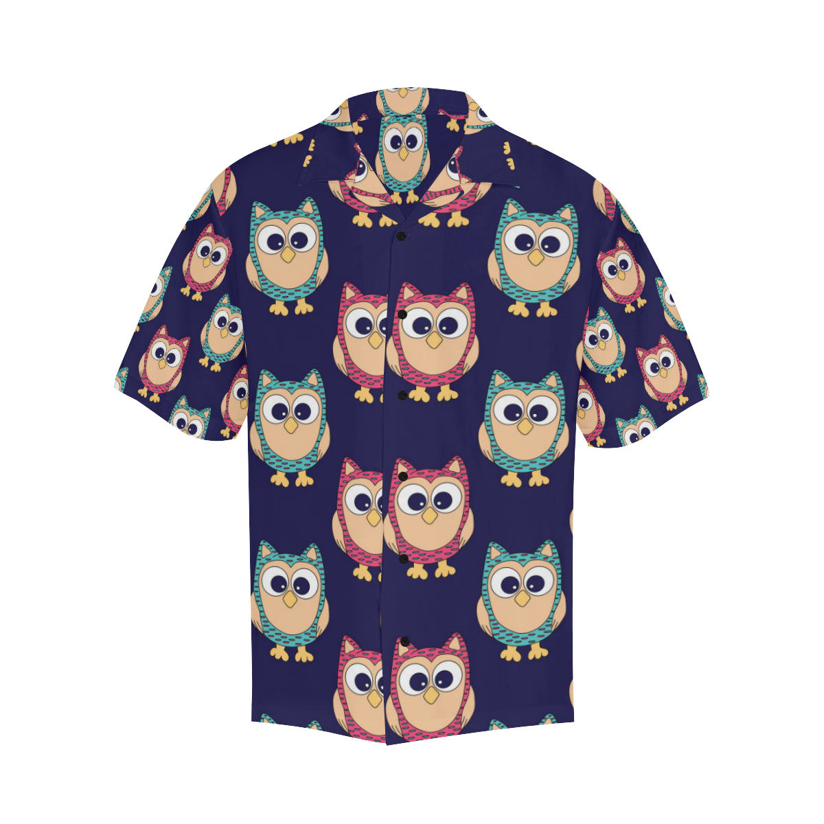 Owl Pattern Print Design A06 Men's Hawaiian Shirt