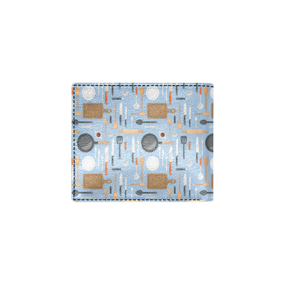 Cooking Kitchen Tools Pattern Print Design 02 Men's ID Card Wallet