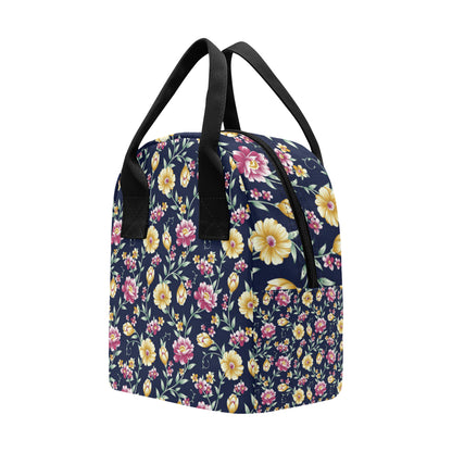 Gerberas Pattern Print Design GB03 Insulated Lunch Bag