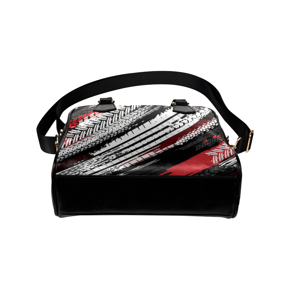 Racing Pattern Print Design A03 Shoulder Handbag