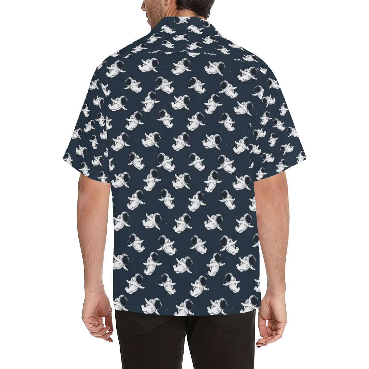 Astronaut Pattern Print Design 02 Men's Hawaiian Shirt