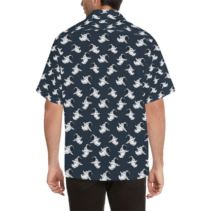 Astronaut Pattern Print Design 02 Men's Hawaiian Shirt