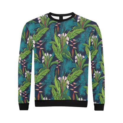 Rainforest Pattern Print Design RF01 Men Long Sleeve Sweatshirt