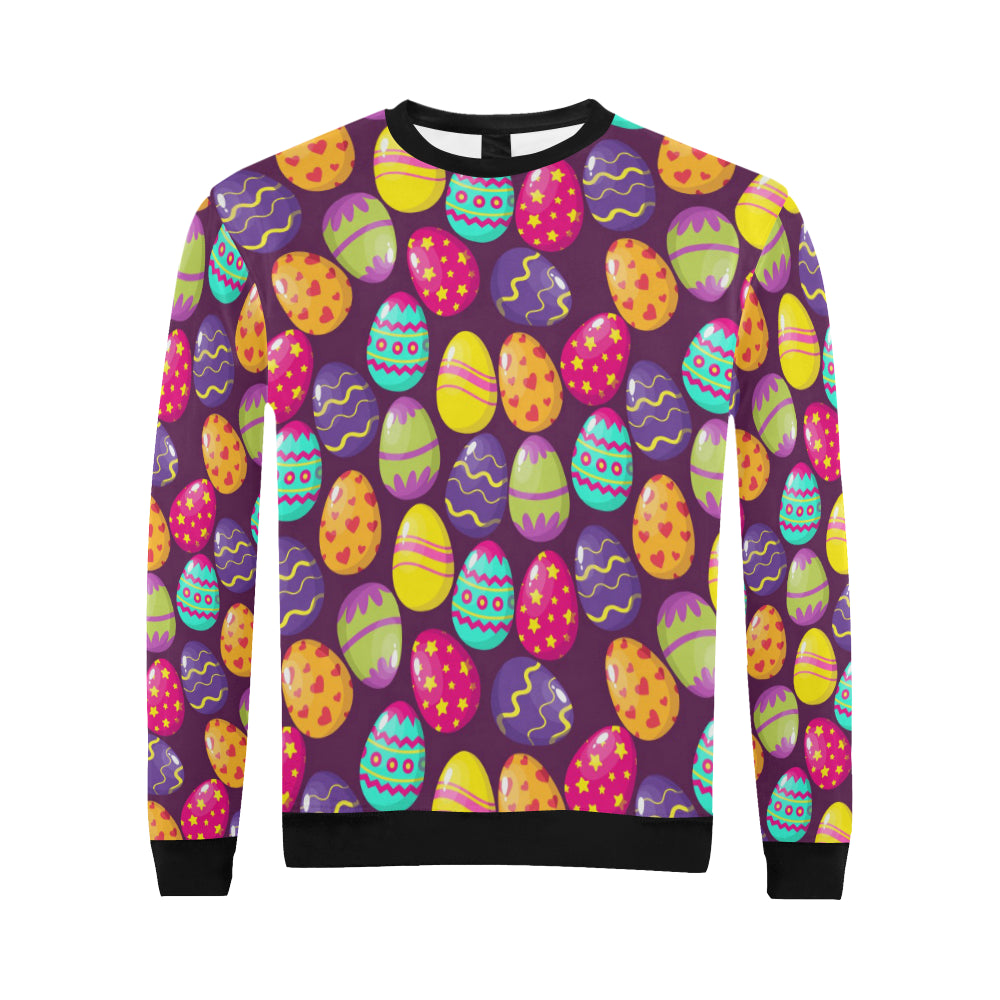 Easter Eggs Pattern Print Design RB04 Men Long Sleeve Sweatshirt